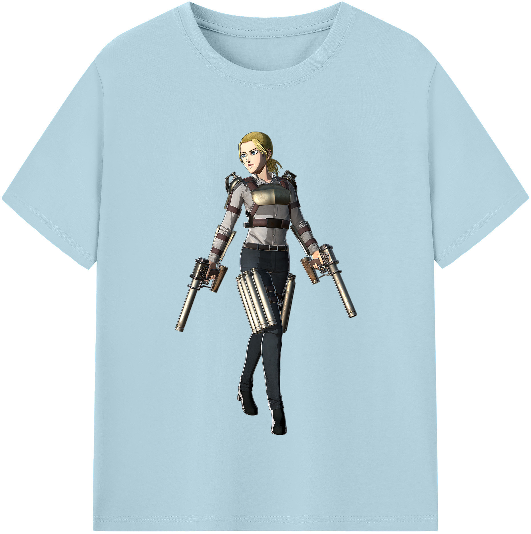 （画像用） 進撃の巨人 Attack on Titan 綿100％半袖Tシャツ（フロントプリント）